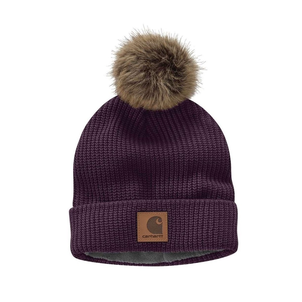 Carhartt Women’s Knit Pom-Pom Fleece Lined Hat